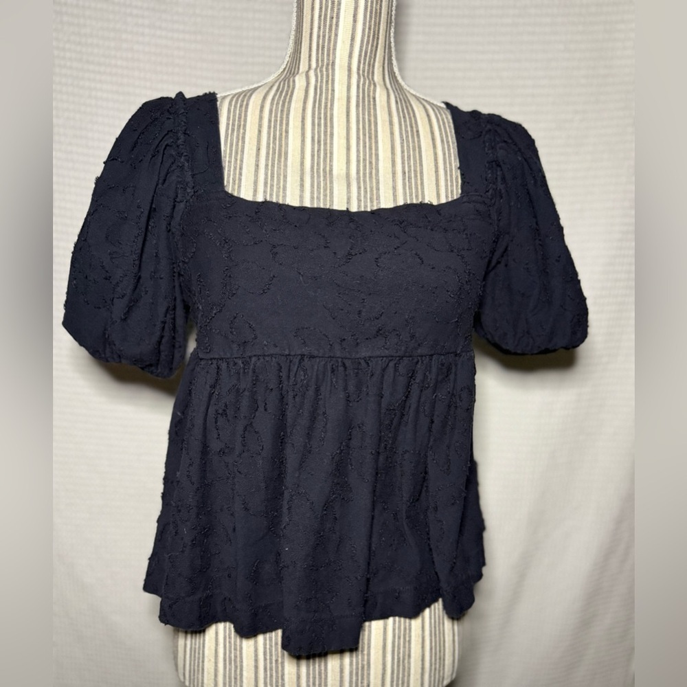 Anthropologie Maeve Batia textured babydoll blouse Size XS - Picture 7 of 12